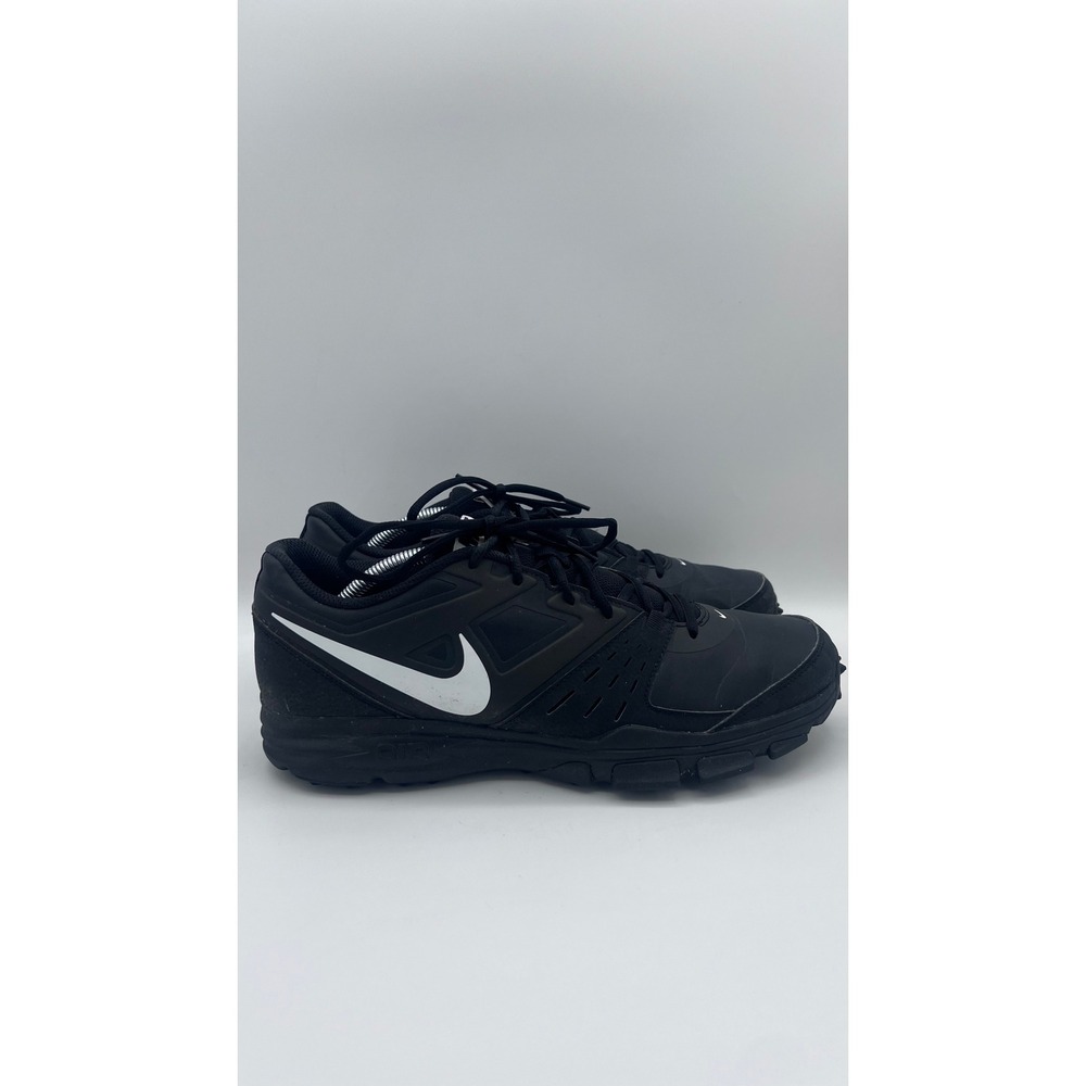 Nike Air Speed Lax 4 Mens Black‎ White Turf Lacrosse Shoes 658126-010 Size 12